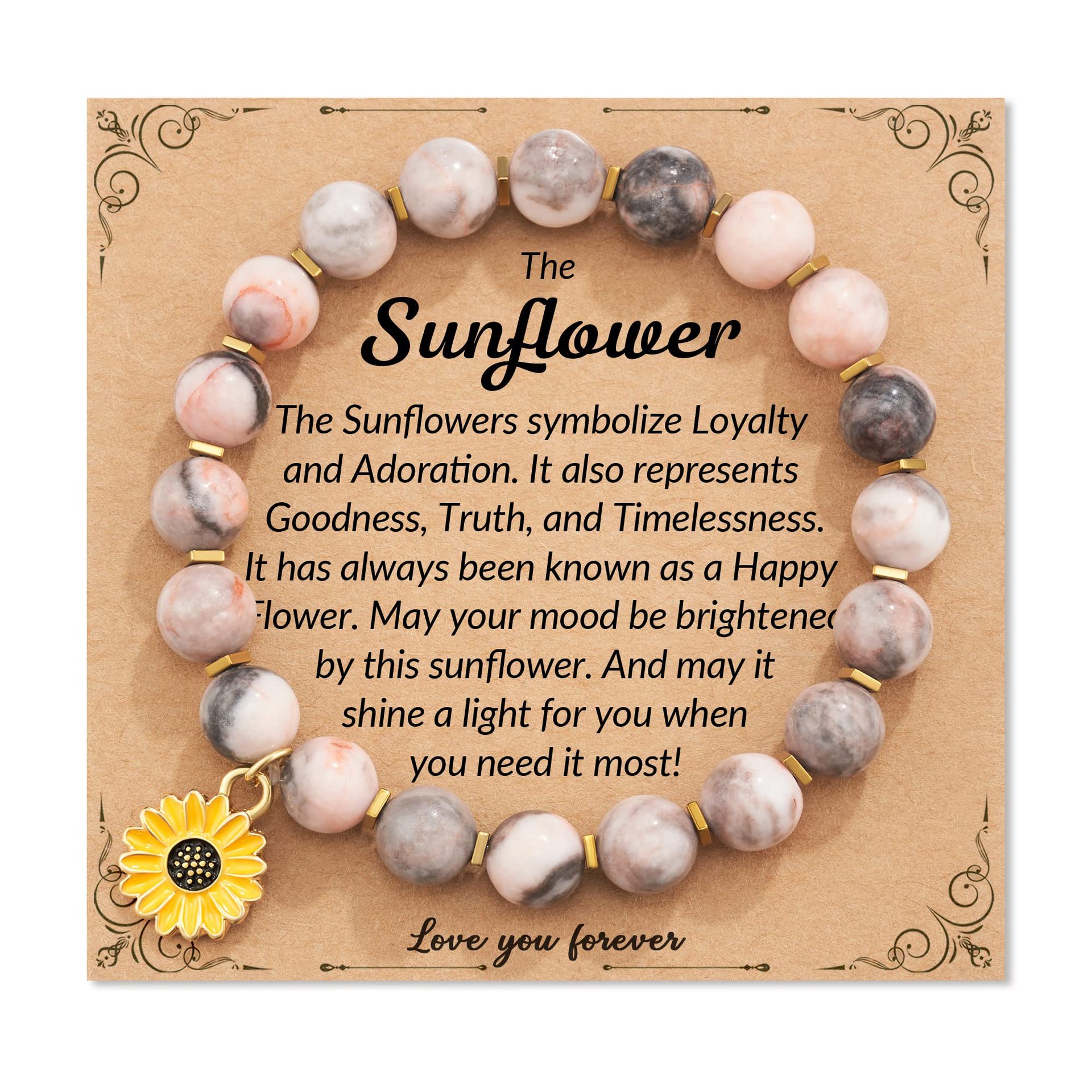 Pink Zebra Sunflower Pendant sunflower Card