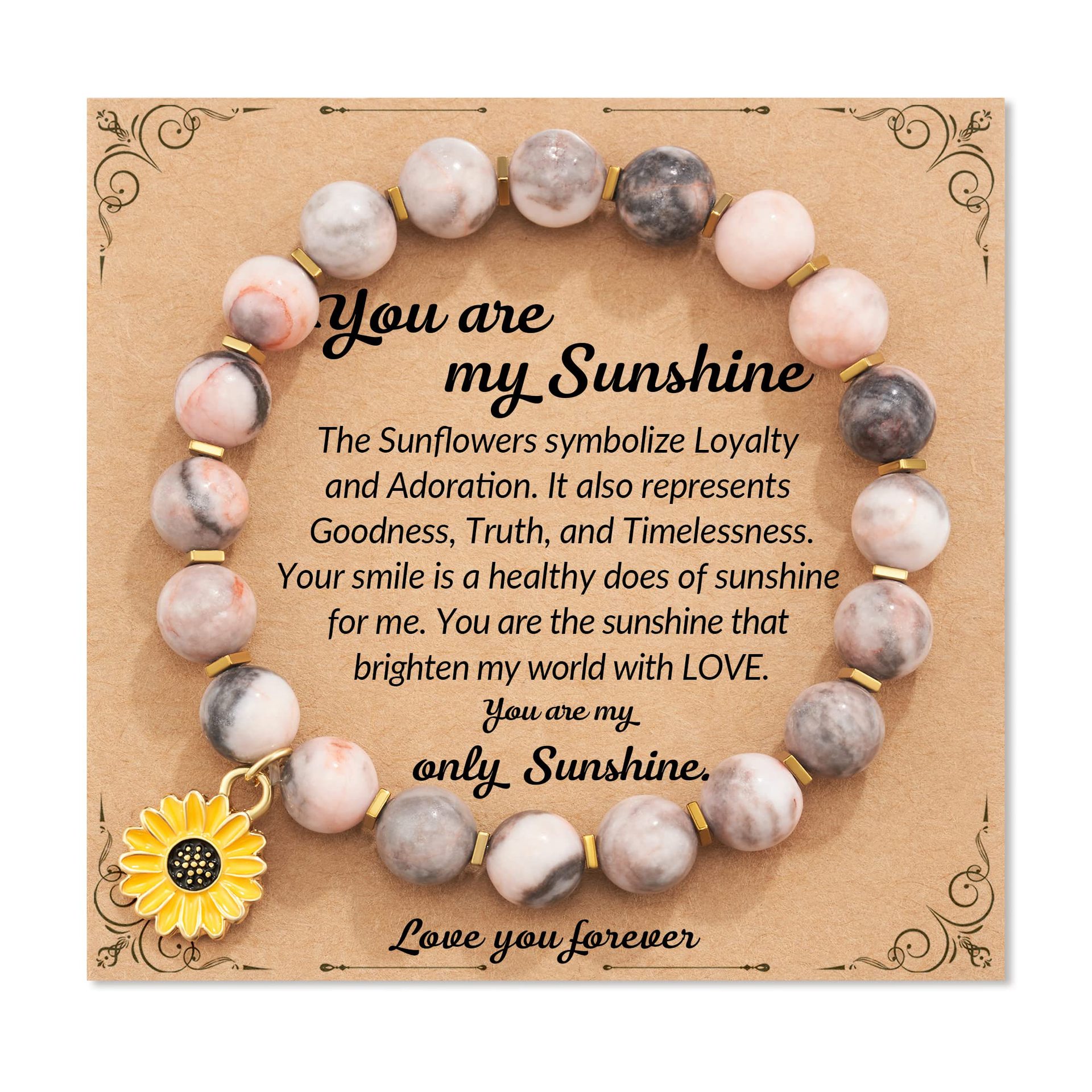 pink zebra sunflower pendant my sunshine card