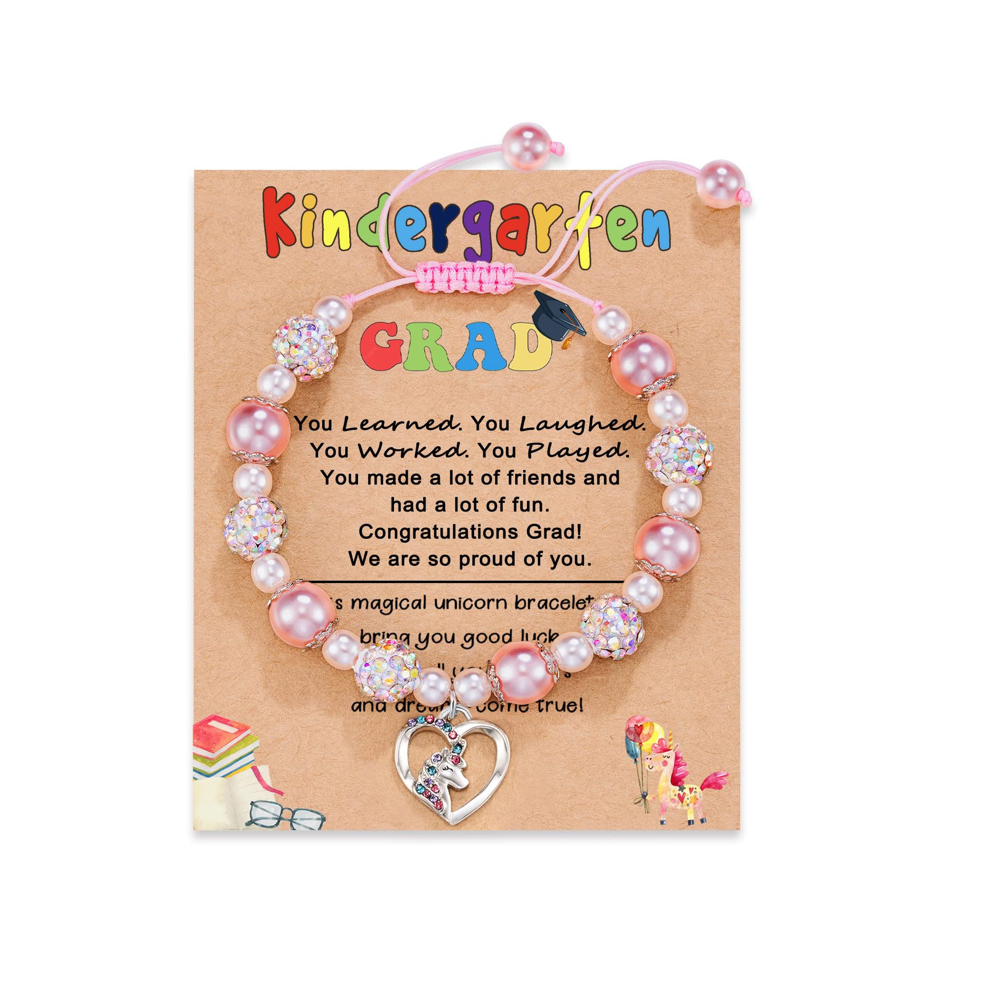 Pink Bala   Love Unicorn   Kingergarten Card