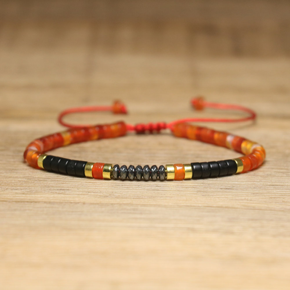 65 red agate matte black