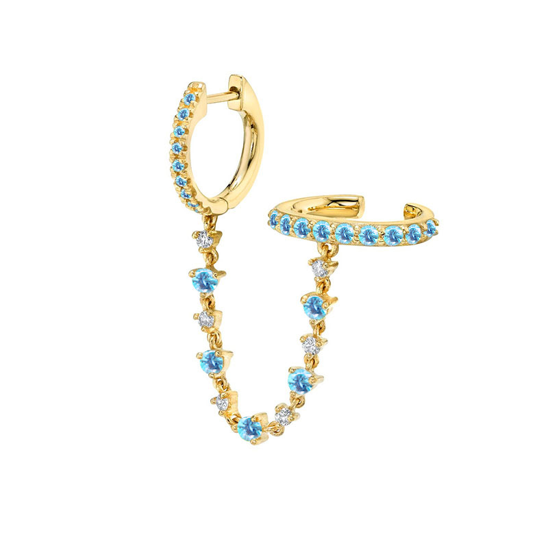 Blue (single) gold color