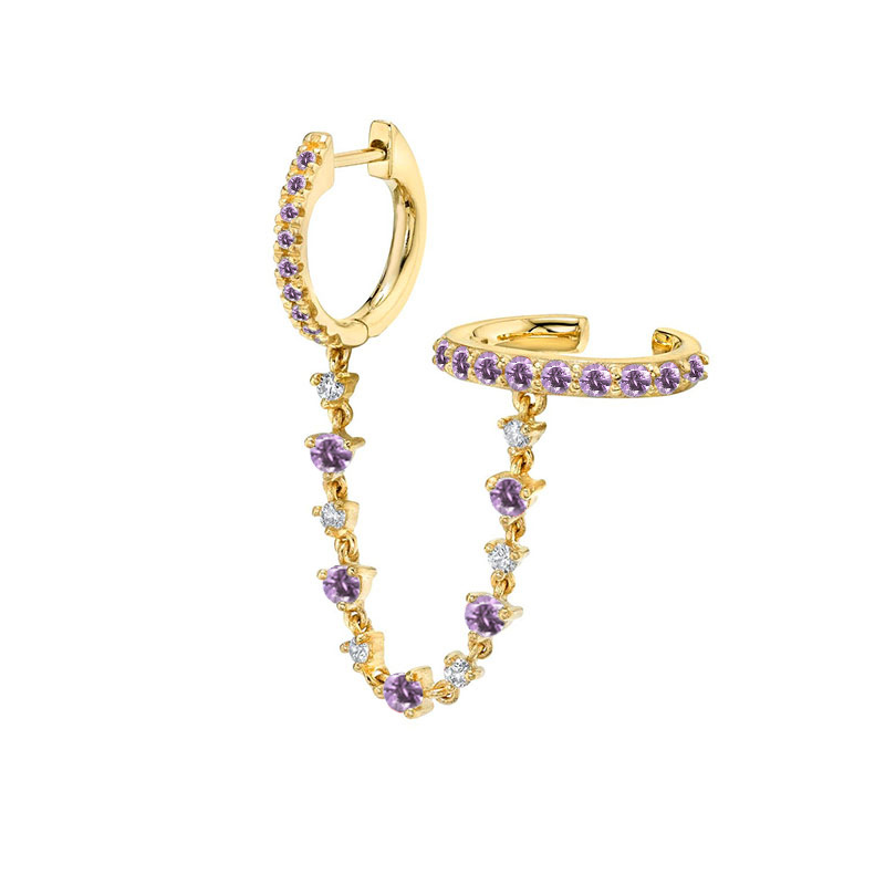Purple (single) gold color
