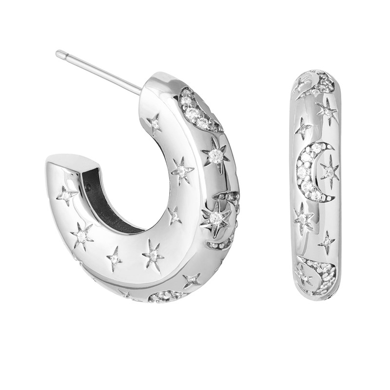 Silver (stars and moon)