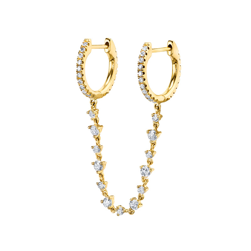 Golden white stone (single double circle)