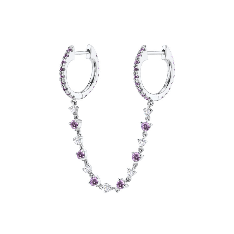 Purple silver (single double circle)