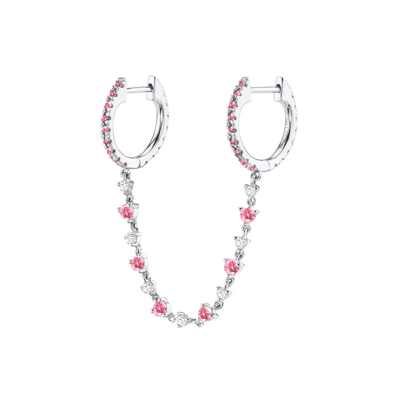 Pink silver (single double circle)