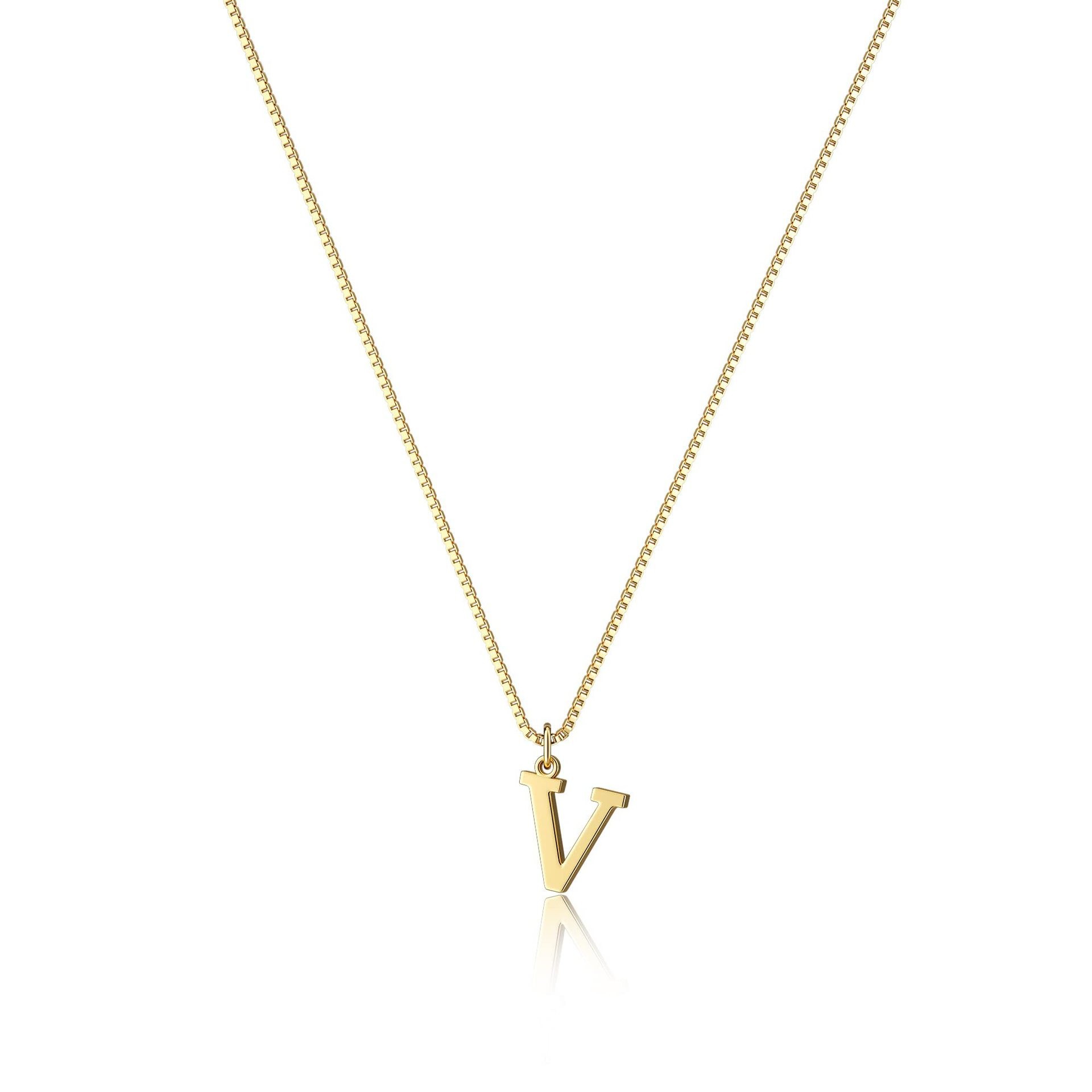 Letter V gold