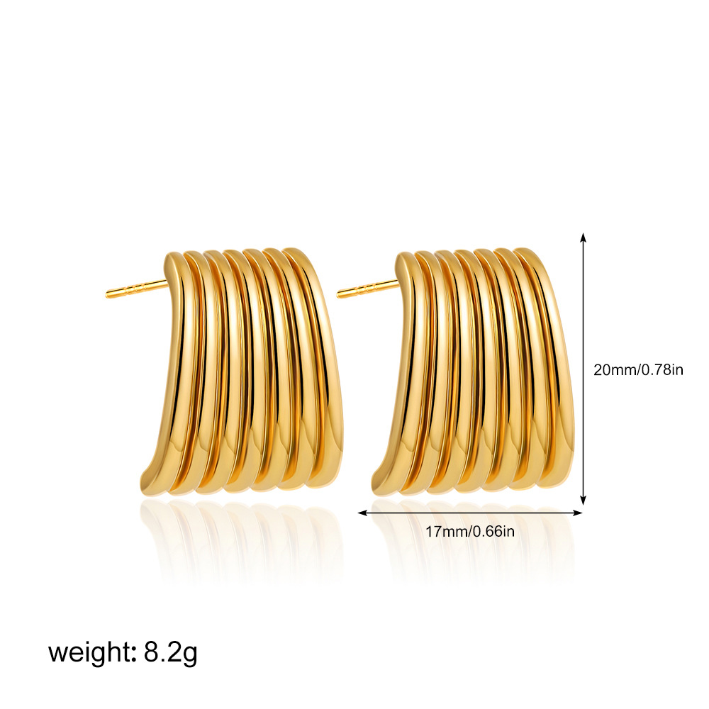 Golden c-shaped vertical pattern