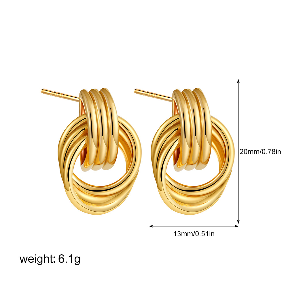 Golden double circle trumpet