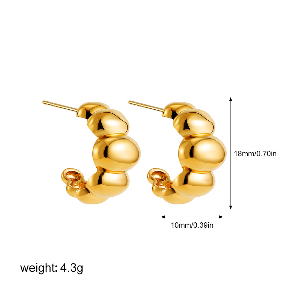 Golden geometric c shape