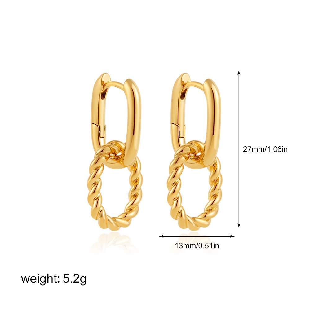 Gold removable double ring