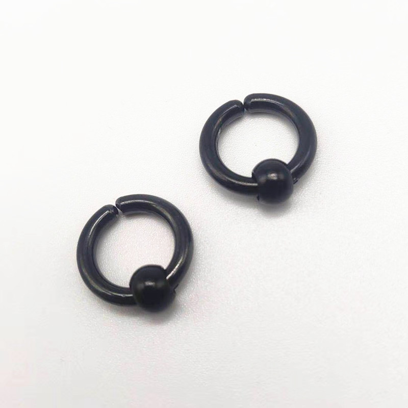 16mm with ball ear clip Black