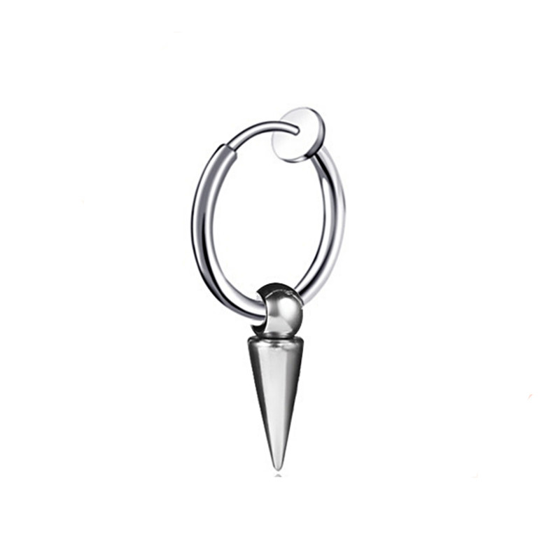 Ear clip triangle steel color