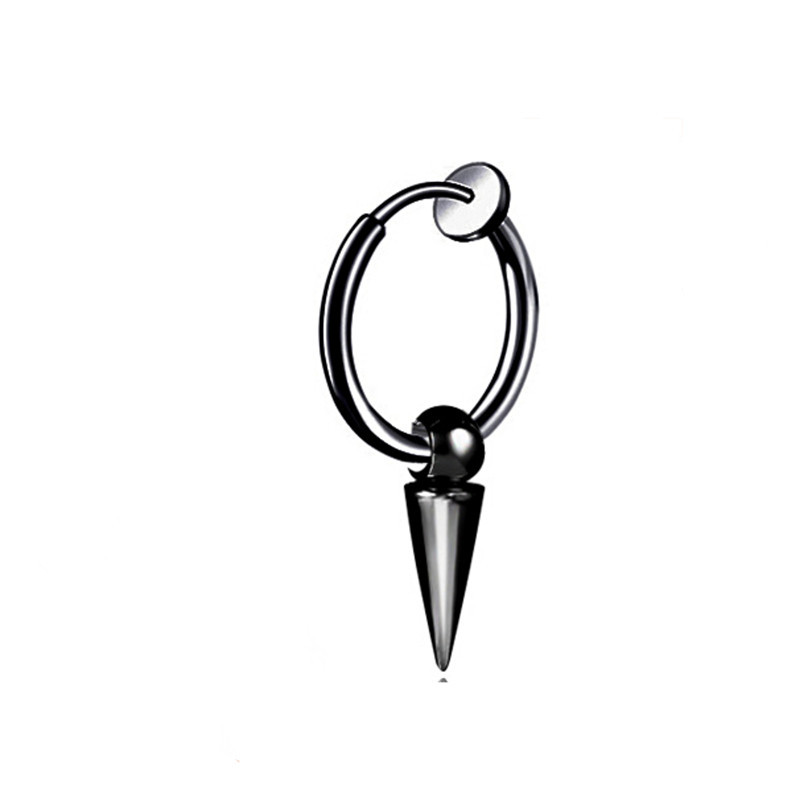 Ear clip triangle steel Black