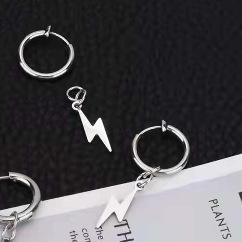 Lightning Ear Clip Steel