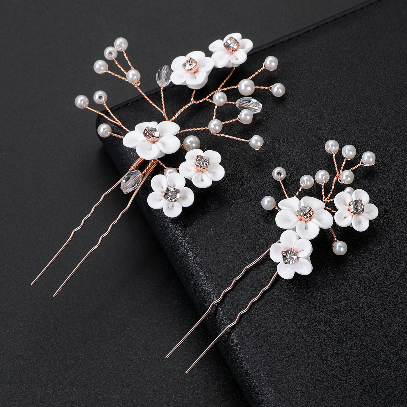 Rose gold hairpin