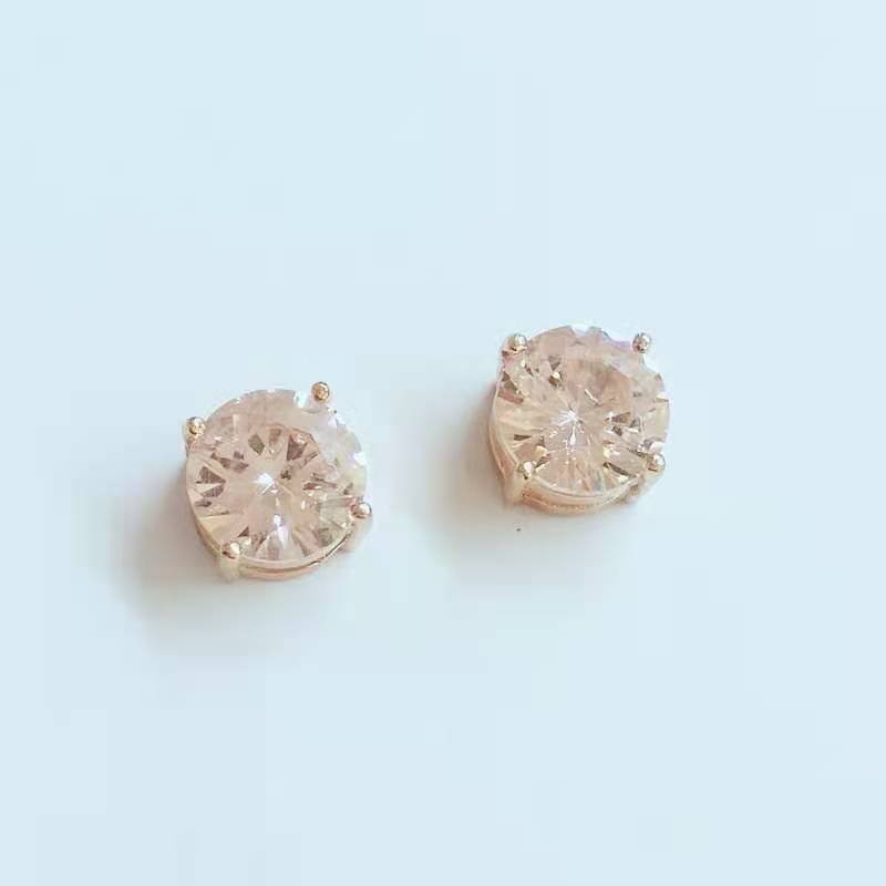 6mm magnet zircon rose gold