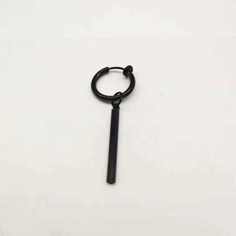 Ear clip square Black