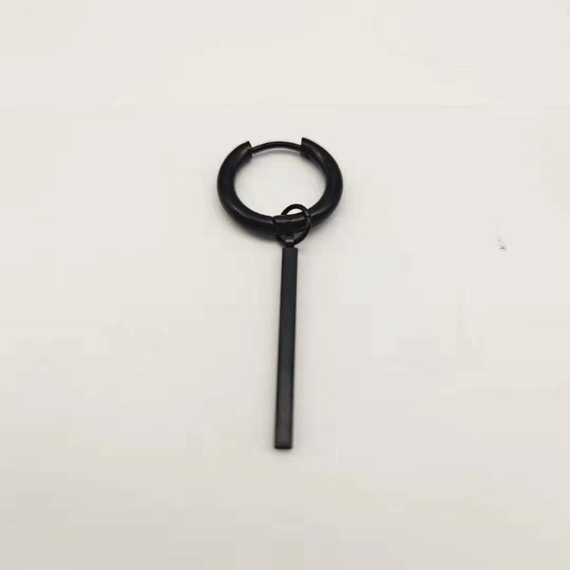 Earrings square Black
