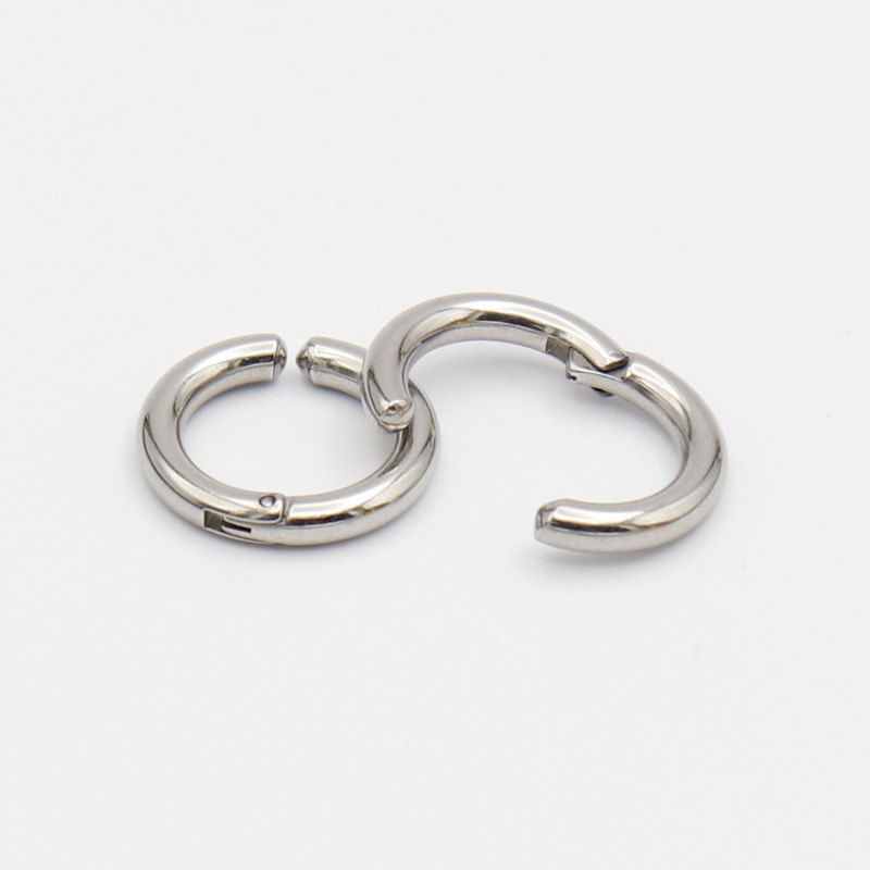 14mm ear clip steel color