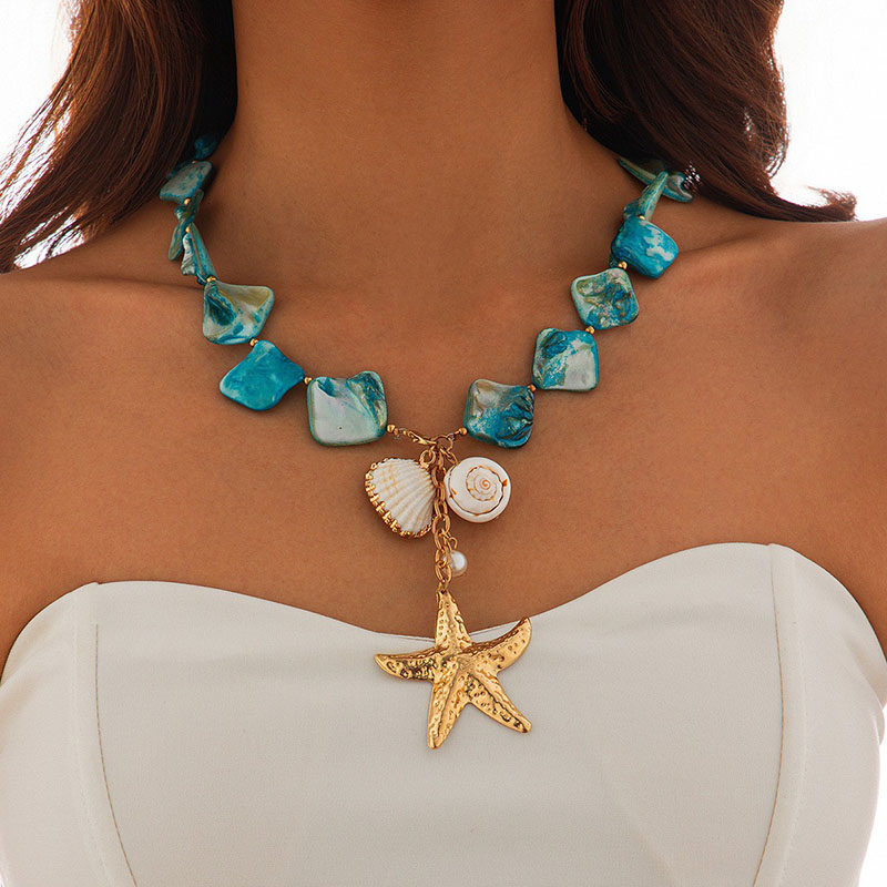 Necklace Blue 6495