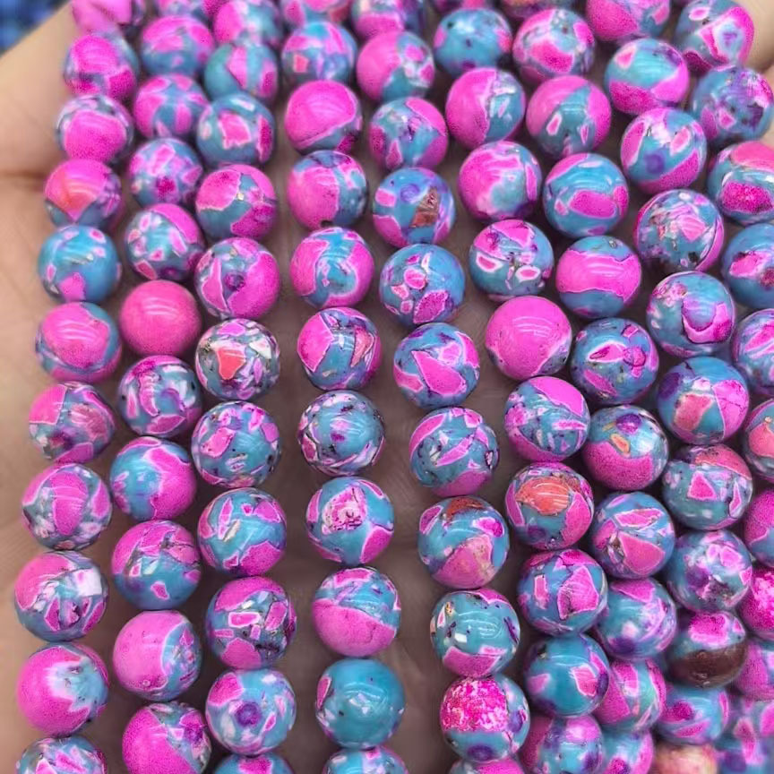 Rose red and blue