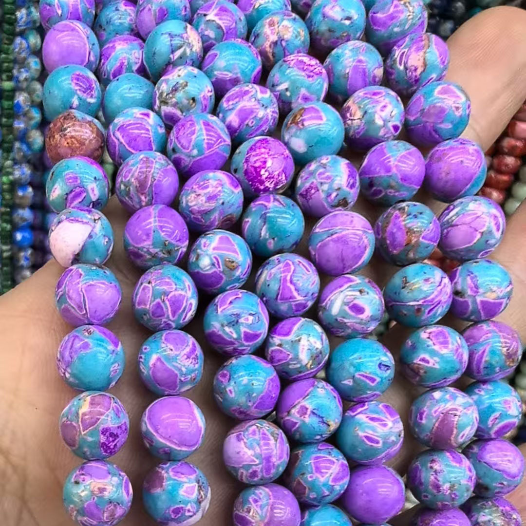 Purple and blue