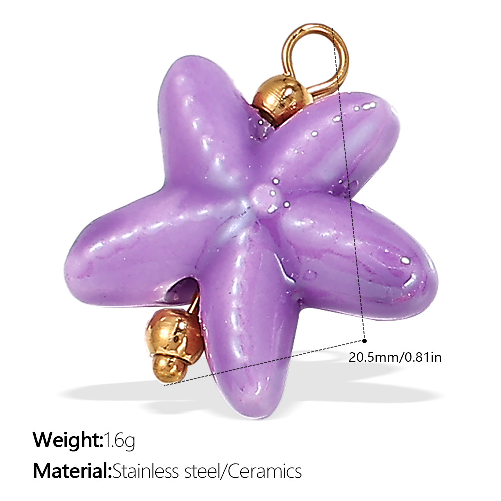 Pj355peg purple ceramic pendant