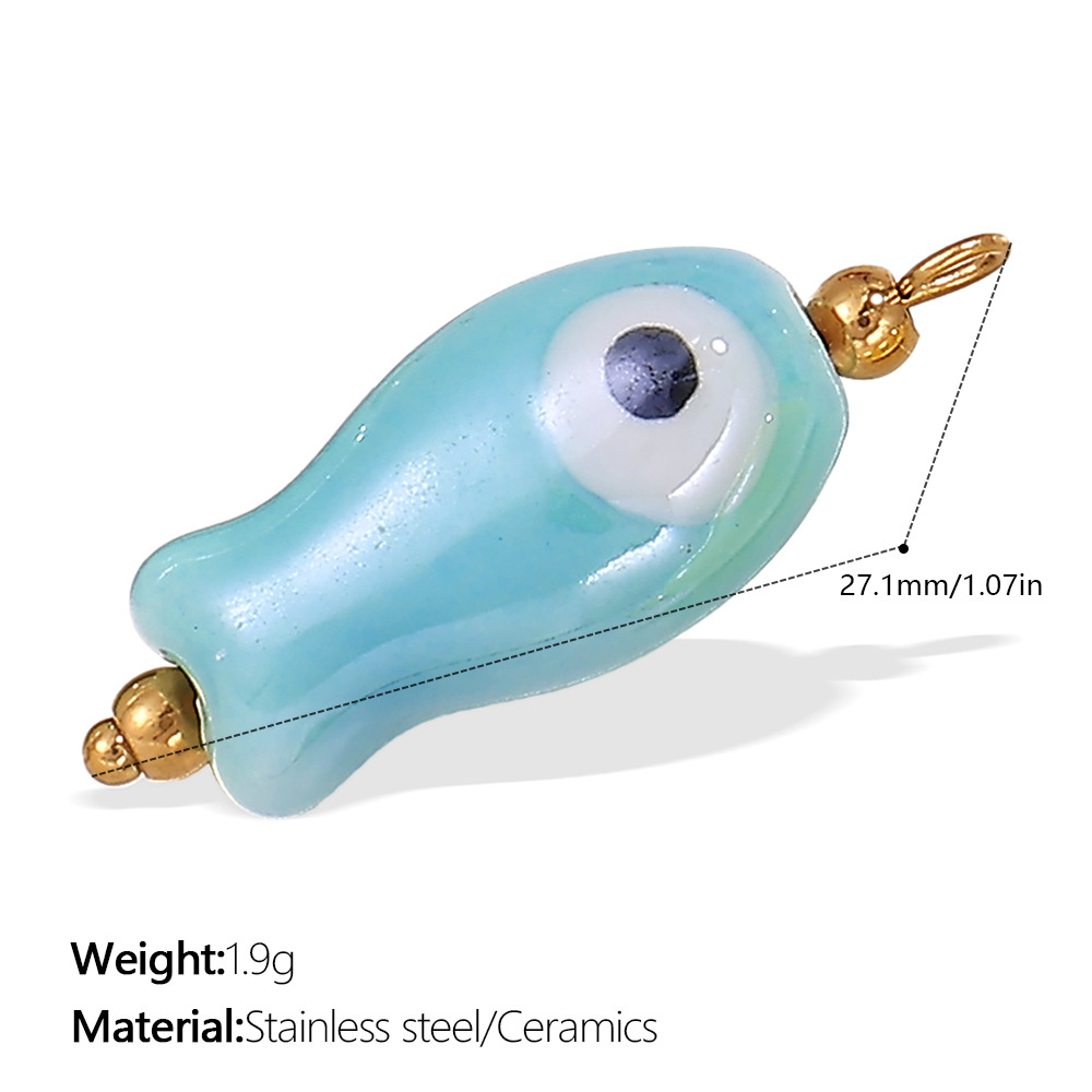 Pj357lbg light blue ceramic pendant