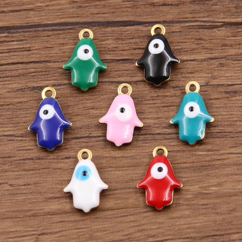 1 randomly mixed color in palm 9x13mm 0.4g
