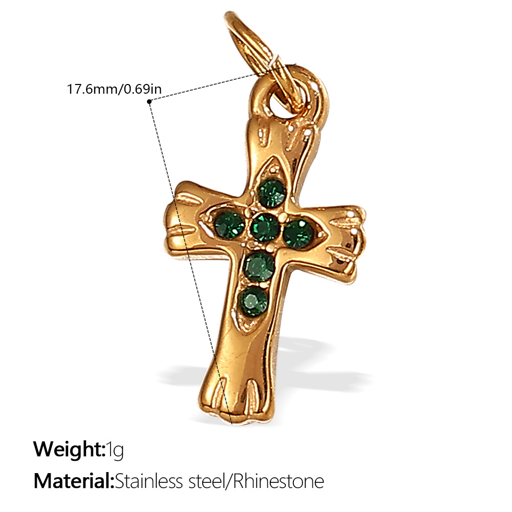 Pj519gng green diamond gold pendant