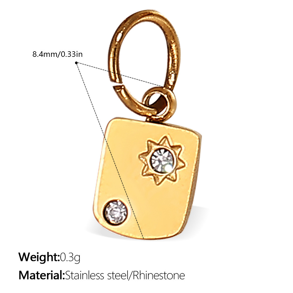 Pj526weg white diamond gold pendant
