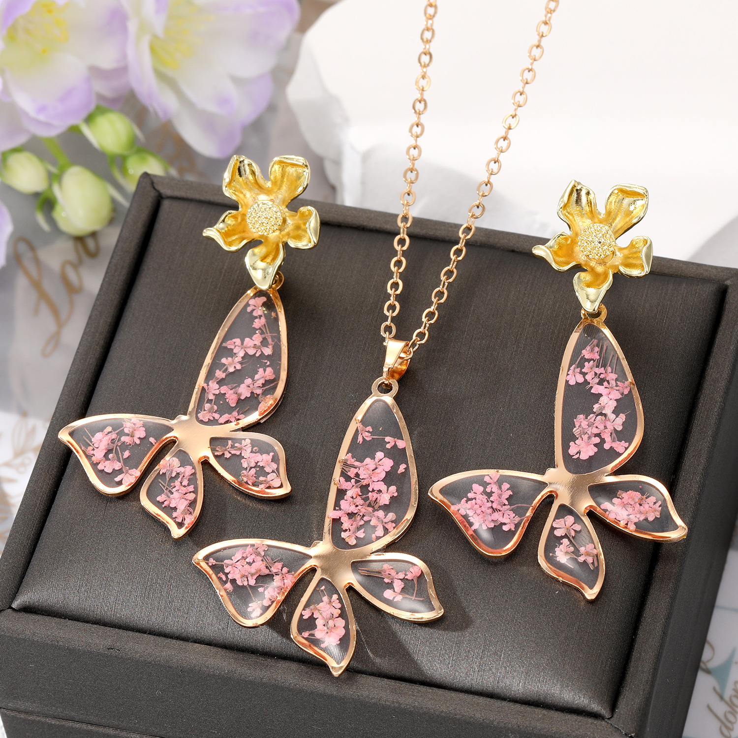 Pink Butterfly Set