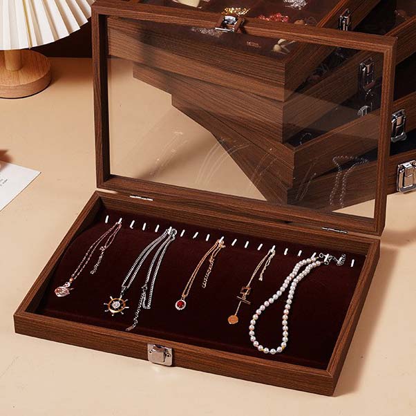 Walnut Necklace Case