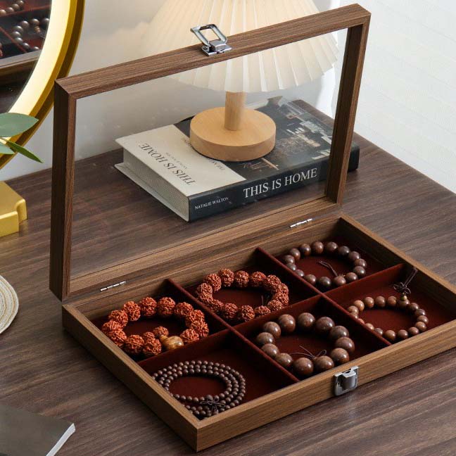e Walnut Square  6-position Box