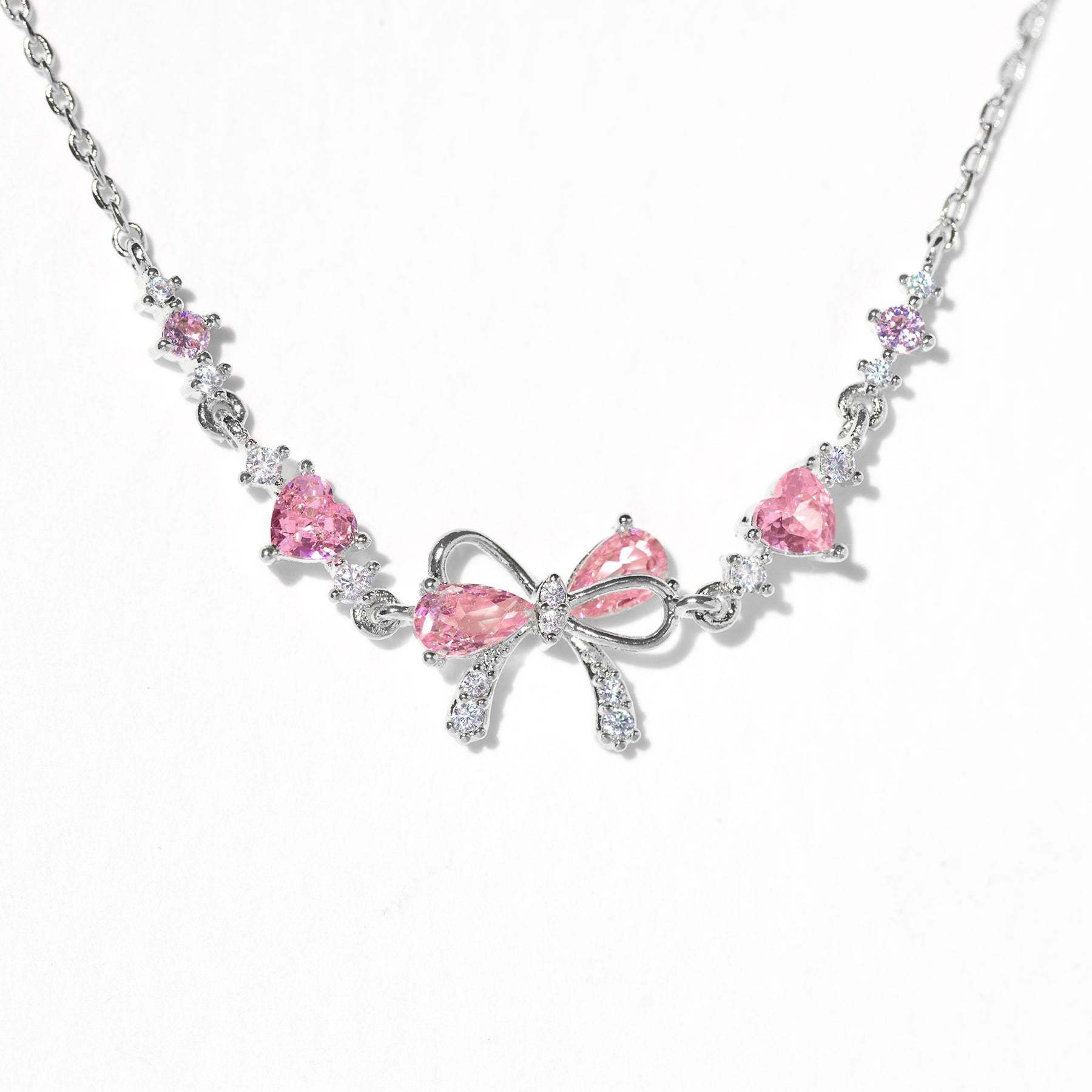 White Gold-Pink Butterfly