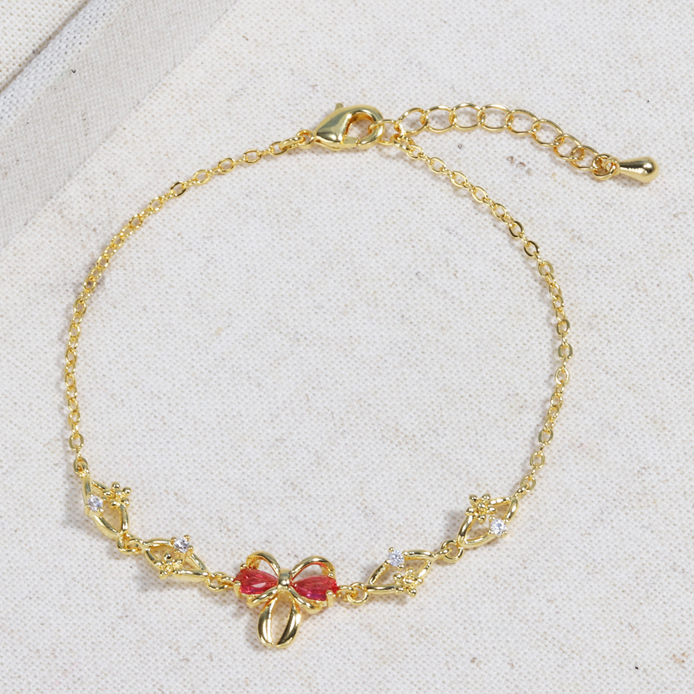 Red Butterfly-Gold