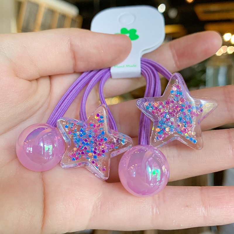 five-pointed star purple