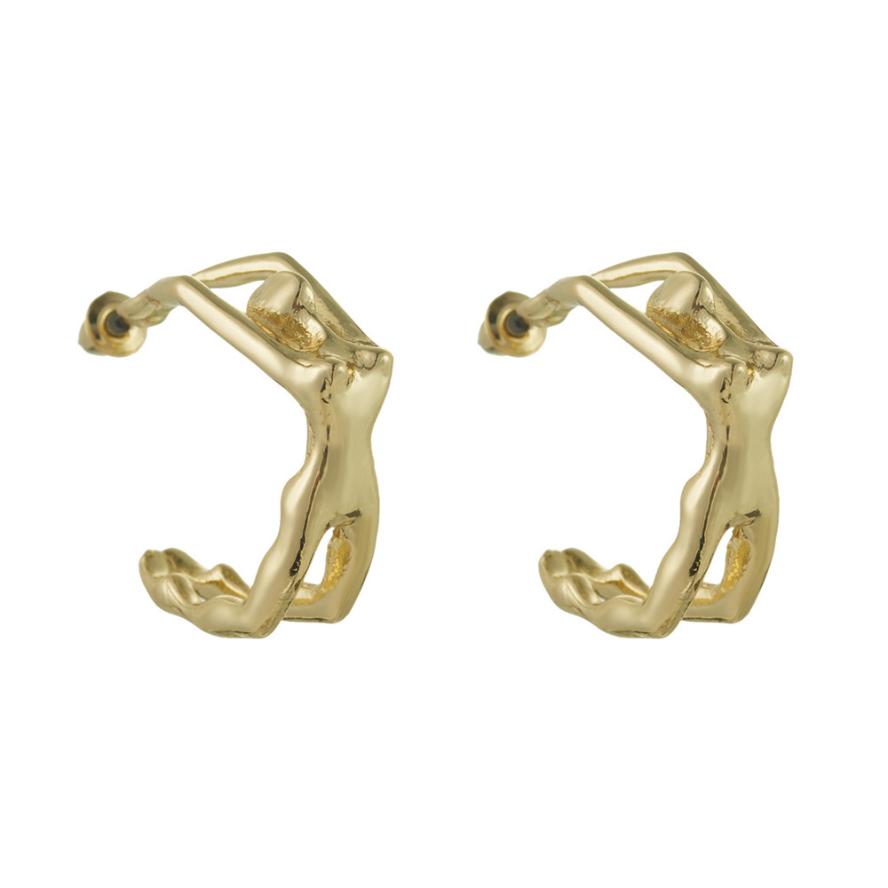 Gold earrings