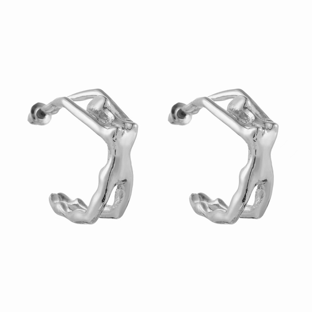 Silver earrings