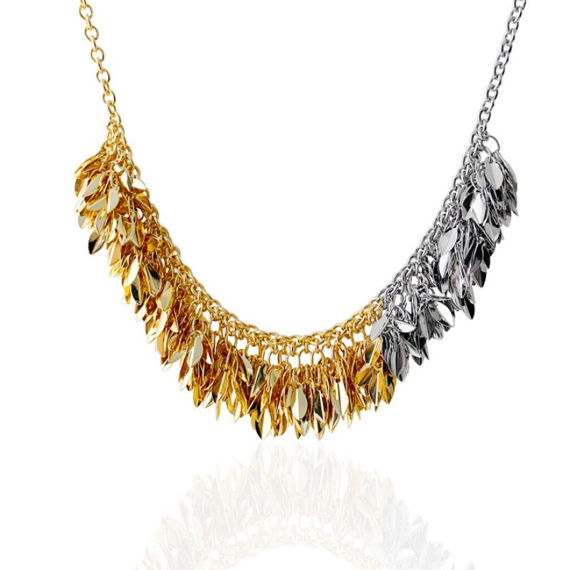 SF485 Gold Platinum Two-Tone Necklace