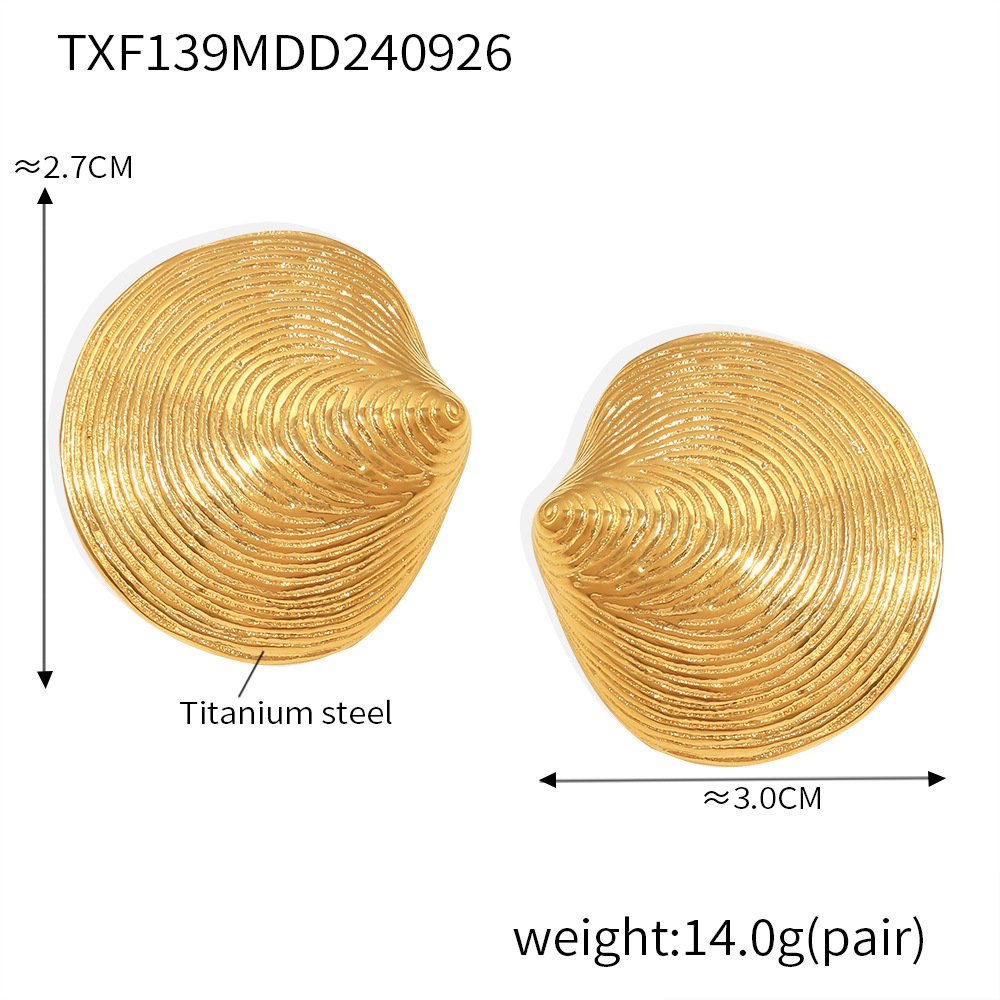 TXF139-Gold Earrings