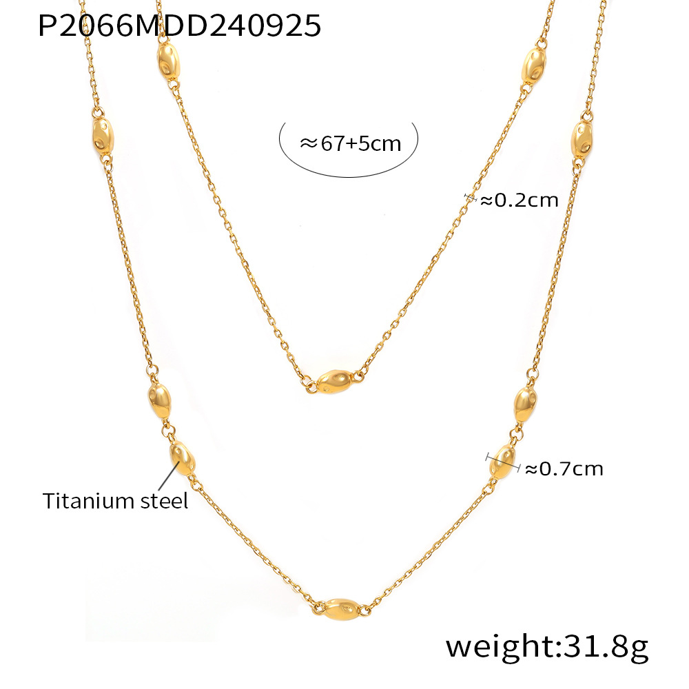 P2066-gold necklace