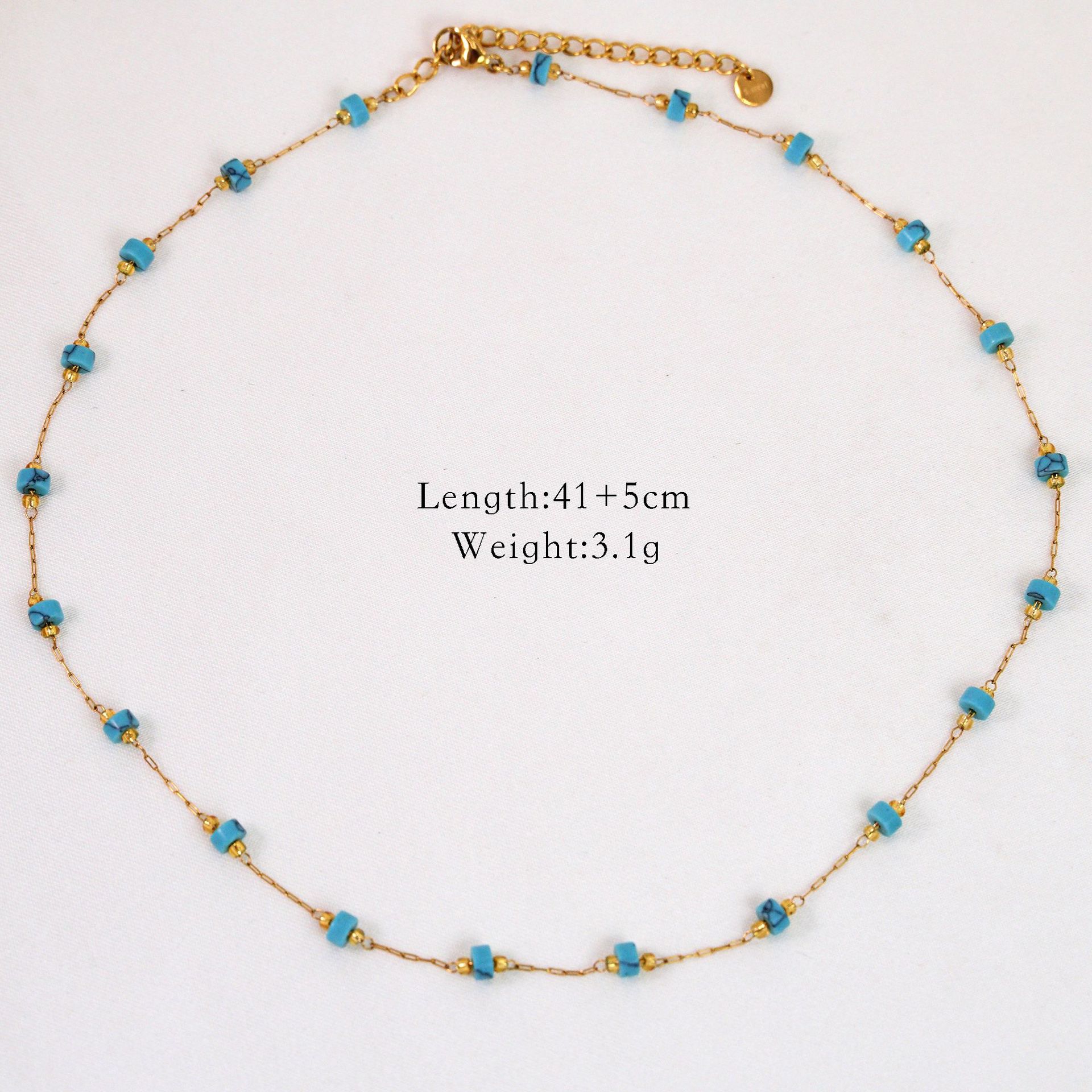 Turquoise blue necklace