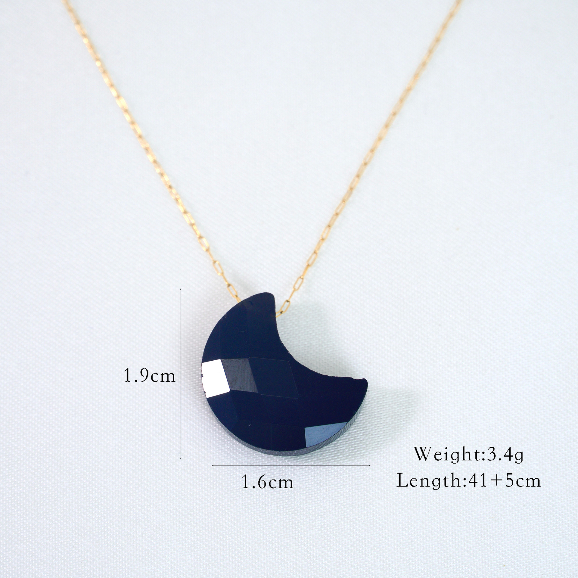 Moon black agate
