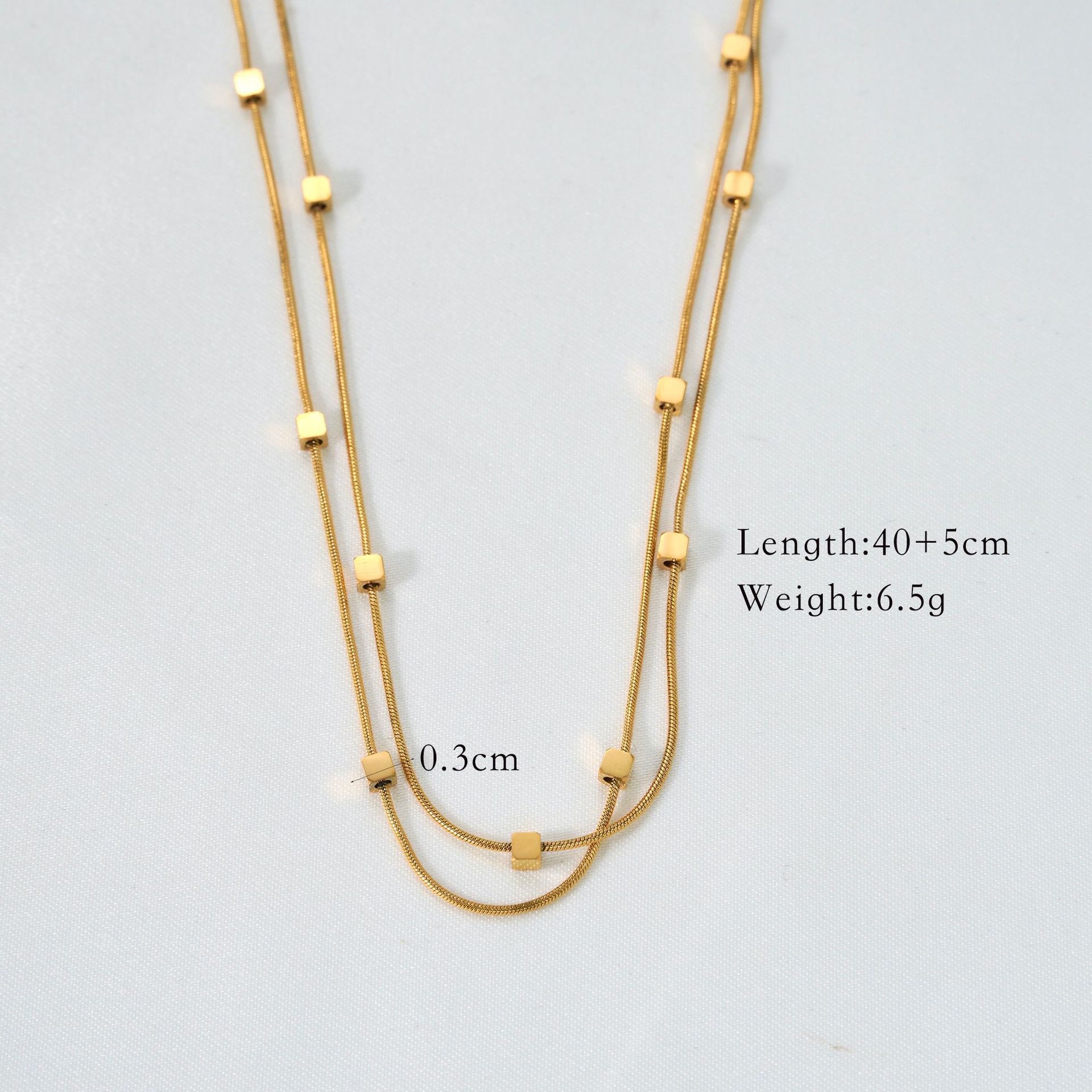 Small square double layer chain