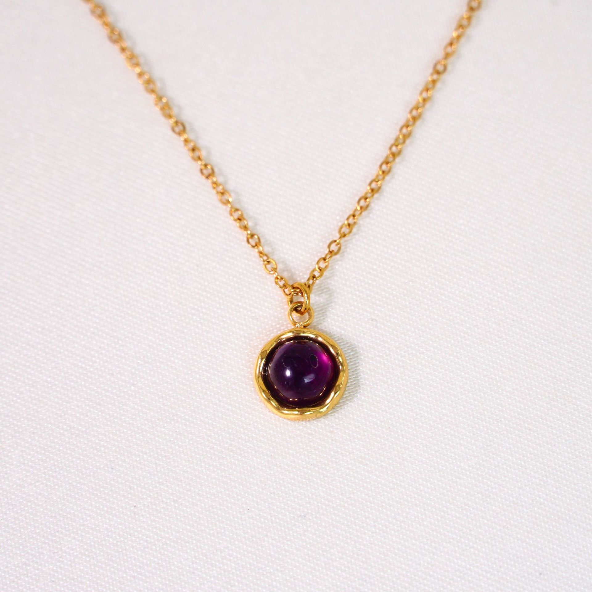 Beaded amethyst