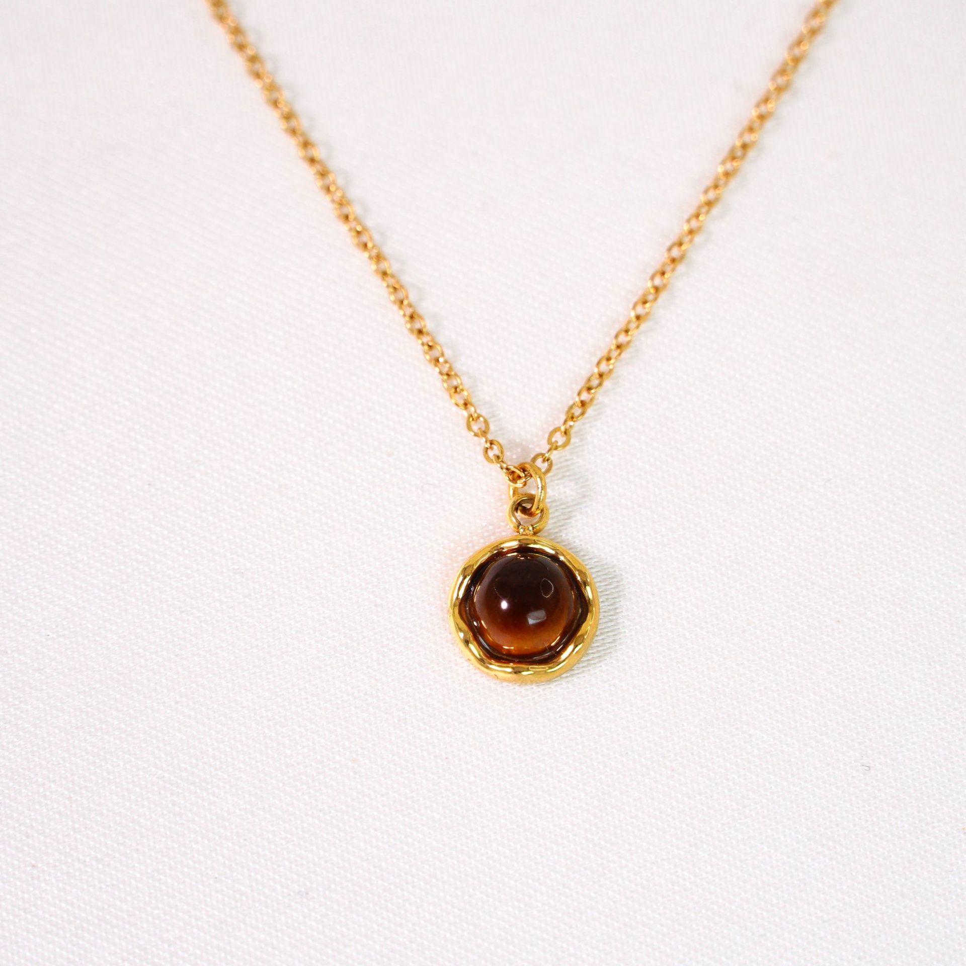 Beaded yellow tiger stone
