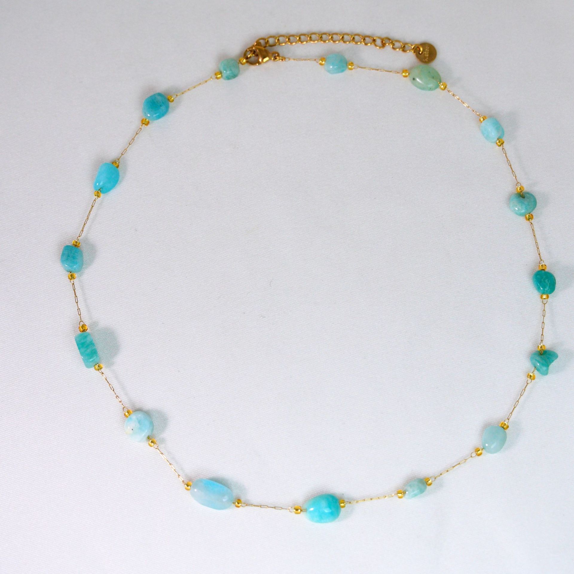 Amazonite handmade chain