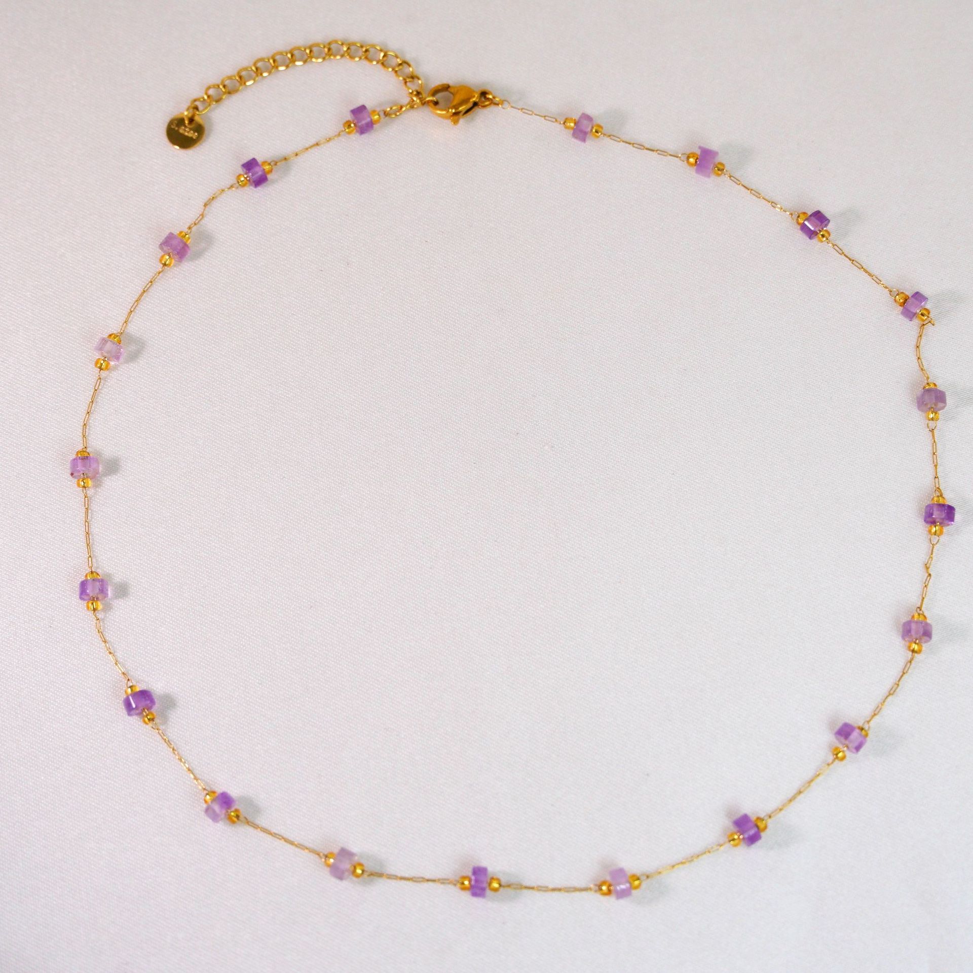 Amethyst necklace 16-18inch